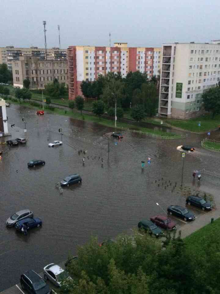 Город во власти стихии