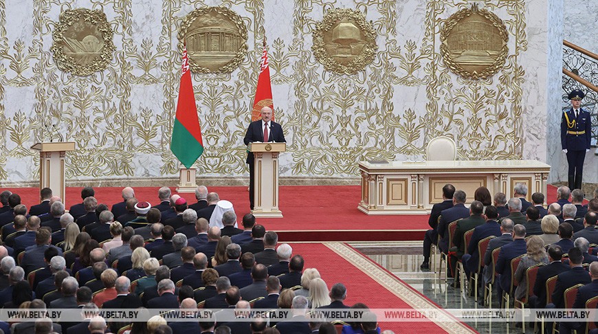 Выступление Президента Беларуси на торжественной церемонии подписания Решения республиканского референдума